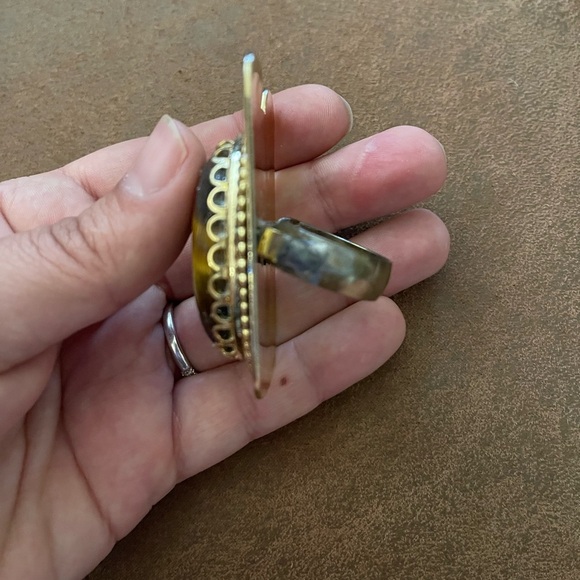 Tiger Eye Western Scarf Slide - Picture 4 of 7